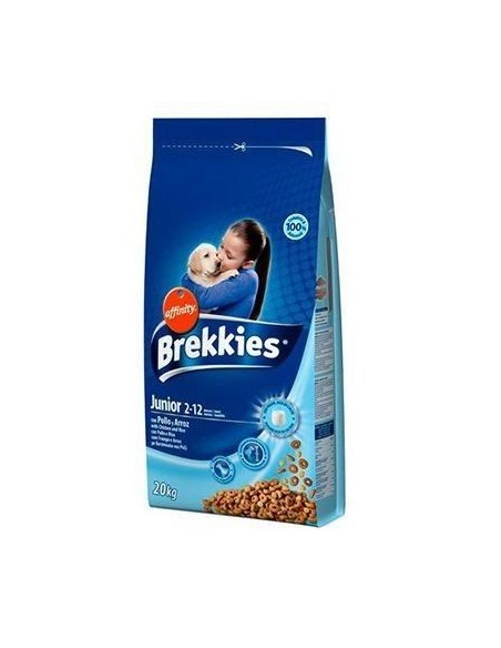 Brekkies Junior Original, je pense que pour les chiots de 20kg