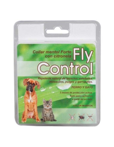 Collier mentholé pour chiens et chats FLY CONTROL