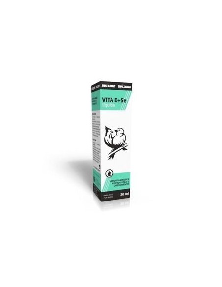 Suplemento vitaminico-minéraux pour les oiseaux VITA E + SÉLÉNIUM AVIZOON 30 ml