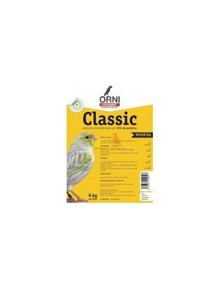 Pâte de reproduction jaune-MORBIDE CLASSIQUE ORNICOMPLET 4 kg