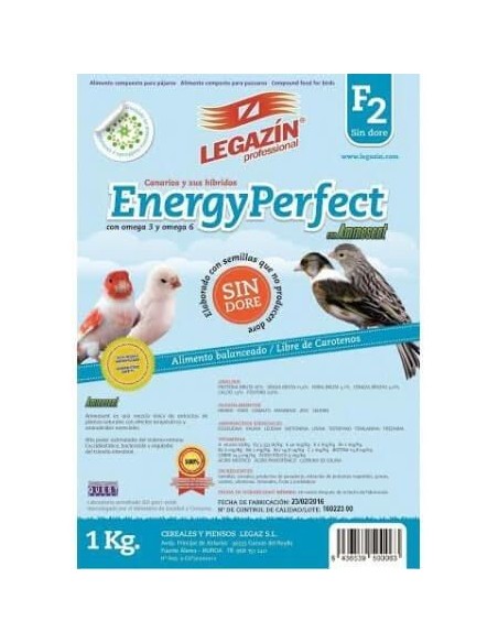 Alimento equilibrado para pájaros LEGAZIN ENERGY PERFECT F2 5 kg