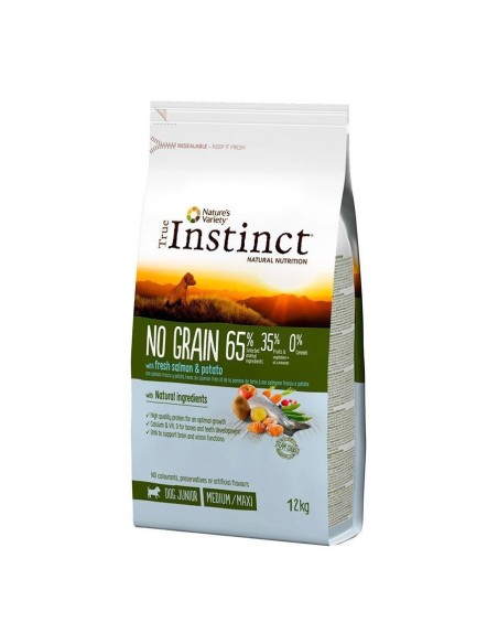 vrai instintct PAS de GRAIN junior SAUMON 2 kg TRUE INSTINCT  - 1