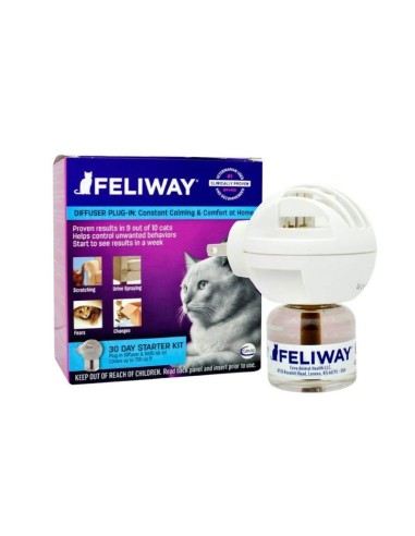 Tranquillisant naturel FELIWAY CLASSIC pour chats diffuseurs et remplacement de 48 ml FELIWAY - 1