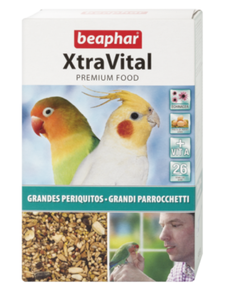 mixtura XTRA VITAL BEAPHAR para agapornis y ninfas 1 kg BEAPHAR  - 2