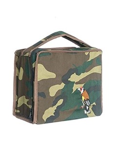 Funda para Jaulas de reclamo de Silvestrismo en tela Camuflaje/Militar, con jilguero bordado COMPLEMENTOS PARA AVES - 1