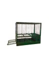 C2 green camouflage claim cage, with drawer and grille COMPLEMENTOS PARA AVES - 1