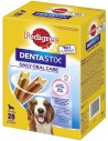 cuidado dental DENTASTIX PEDIGREE para perros de 10 a 25 kg, pack 4 bolsas x 7 piezas PEDIGREE - 1