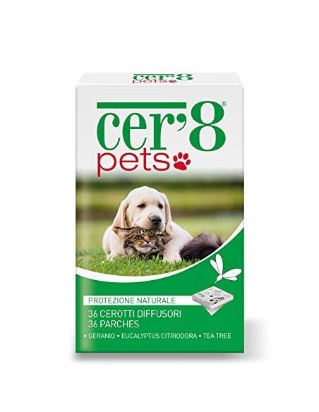 patchs insectifuges pour animaux de compagnie CER 8 PETS, 24 unités COMPLEMENTOS PARA AVES - 1