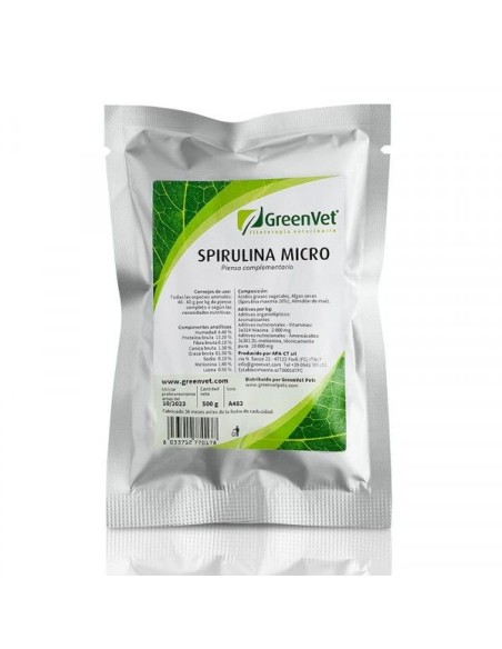 Spiruline MICRO GREENVET microencapsulé, pour oiseaux 100 gr GREENVET - 1