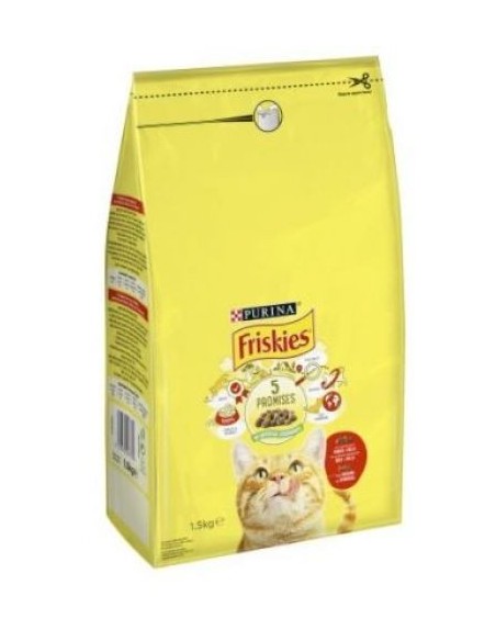 Nourriture pour chats FRISKIES BŒUF, POULET ET LÉGUMES 4 kg