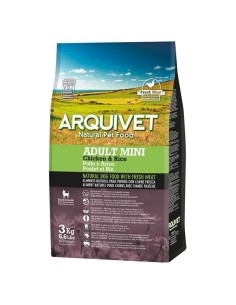 pienso para perros adultos talla mini, pollo y arroz ARQUIVET 3 kg