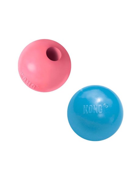 Boule de chiot Kong boule rose ou bleue pour chiots