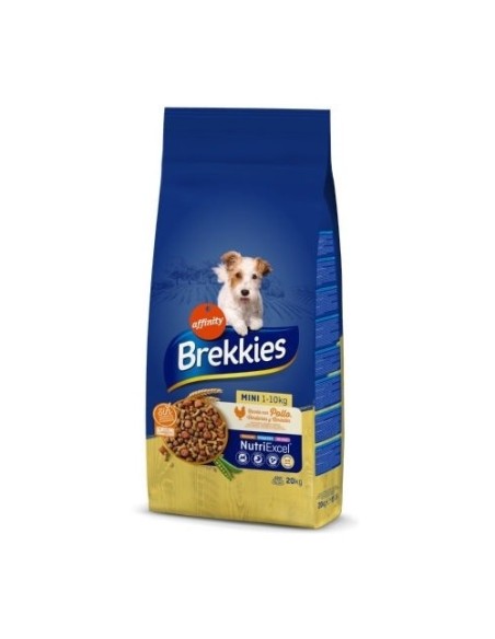 Small dog food Brekkies Excel with chicken, beef and vegetables