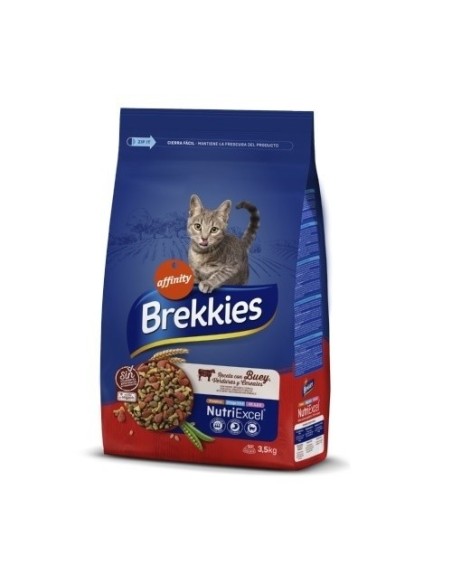 Nourriture pour chats Brekkies Excel avec bœuf, bœuf et légumes