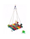 Natural wood toy for medium and large parrots