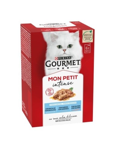 MONT PETIT PURINA for cats, fish selection 6 x 50 gr