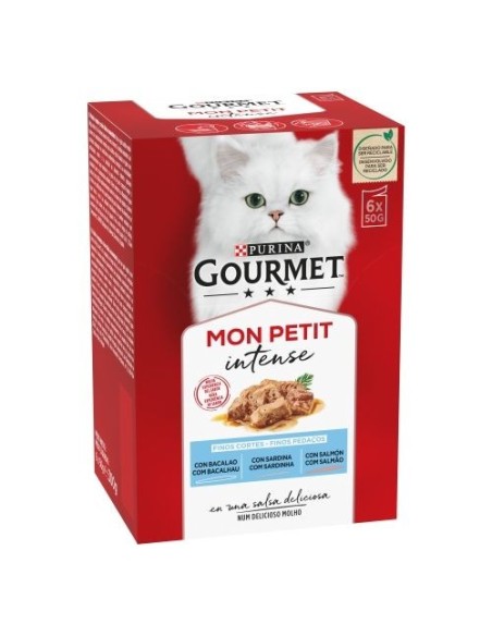 MONT PETIT PURINA for cats, fish selection 6 x 50 gr