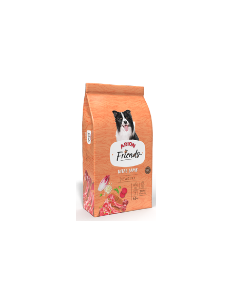 Comida de perros adultos Arion Friends Lamb & Rice 14kg