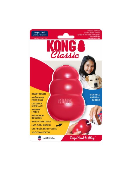 Comprar juguete para perro rojo KONG Classic talla L