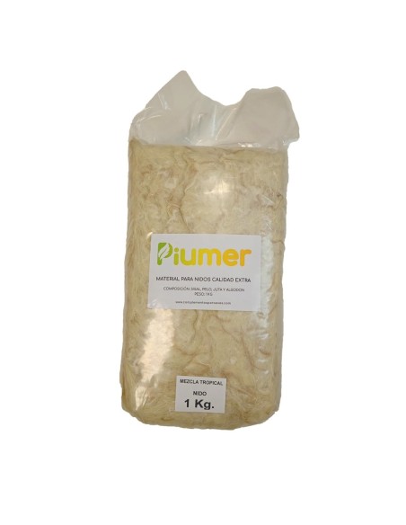 material for nests PIUMER, sisal, hair, juta and cotton 1 kg