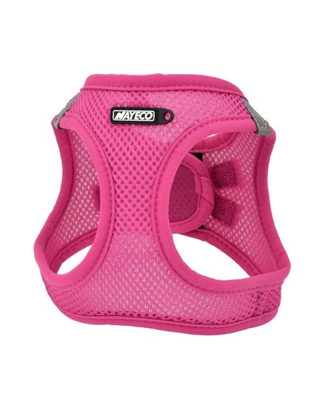 harnais respirant pour chien NAYECO FUCSIA taille XXXS 26-30 cm