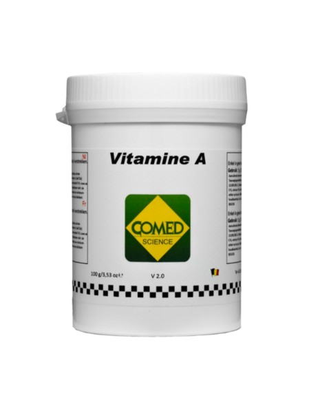 vitamina A COMED en polvo COMED para uso en aves 100 gr