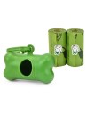 Recycled bag holders and bags to collect dog droppings