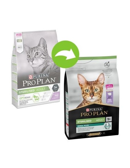 Purina Pro Plan Stérilisé Adulte Renal Plus dinde pour chats