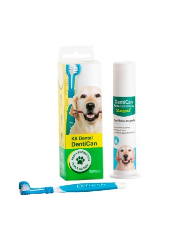 Kit dentaire pour chiens avec pâte enzymatique Stangest