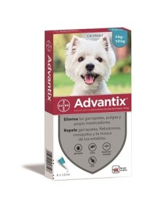 Advantix para perros de 4 a 10 kilos, 6 pipetas