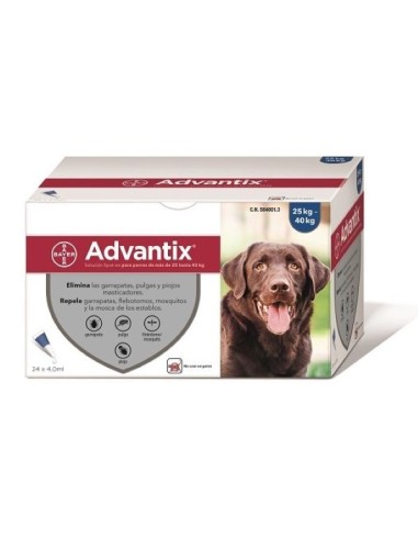 ADVANTIX 24 X 4.0 ML 25 KG 24 PIP