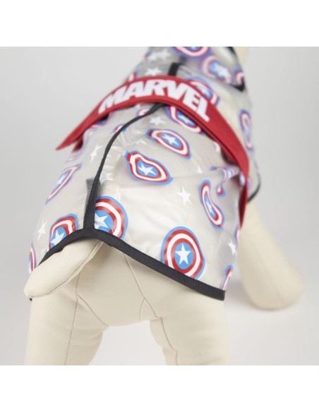 Impermeable ajustable para perros AVENGERS CAPITAN AMERICA talla L