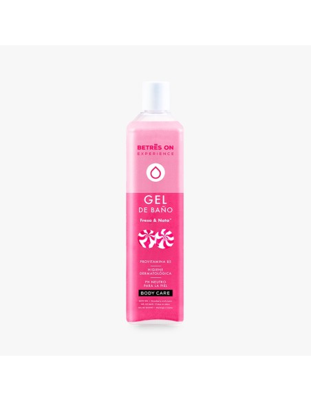 Gel de ducha BETRES ON fresa y nata 750 ml