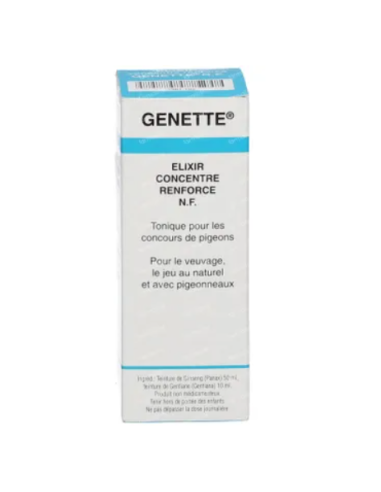 Tonico energizante GENETTE ELIXIR 60 ml para palomas