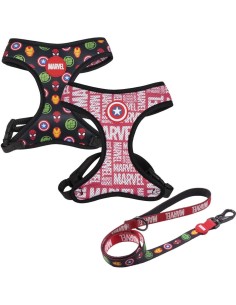 SET CORREA + ARNES PREMIUM PARA PERROS MARVEL