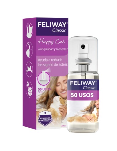 Spray calmante FELIWAY CLASSIC TRAVEL 60 ML para gatos