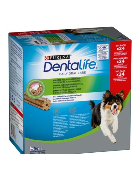 Snacks Dental para Perro Mediano PURINA DENTALIFE 24 x 23gr