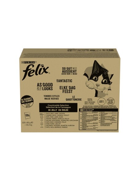 PURINA FELIX Agail Pollo pack 120 sobres x 85g