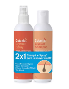 CHAMPÚ + SPRAY CUTANIA GLYCOAT PARA PERROS OLOR NEUTRO