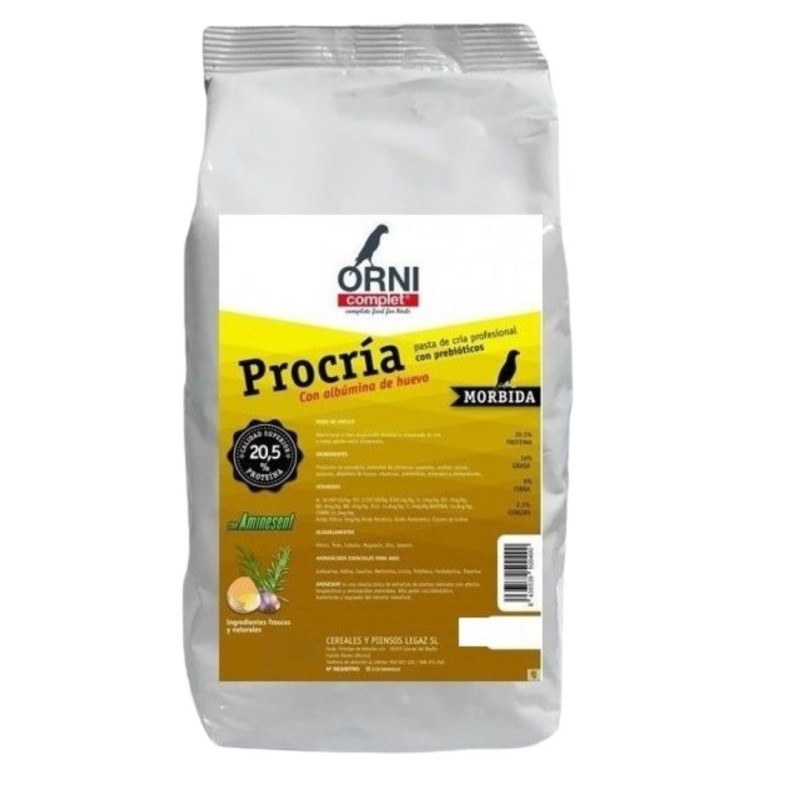 Pasta de cría ALBUMINA PROCRIA ORNICOMPLET 7 KG