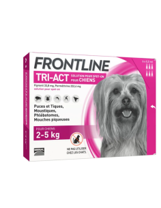 Pipetas antiparasitarias FRONTLINE TRI ACT perros de 2-5 kg 6 uds