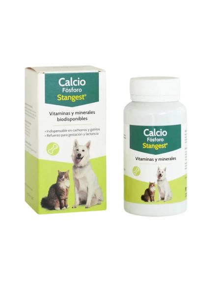 CALCIO FOSFORO STANGEST 100 comp. para perros y gatos