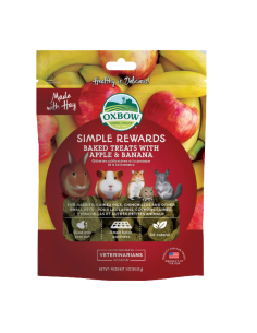 Golosinas Horneadas con Manzana y Plátano para Roedores - Oxbow Essentials 85g