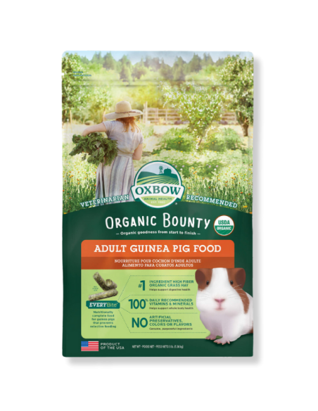 Pienso Natural para Cobayas adultas - Oxbow Organic Bounty 1,36kg