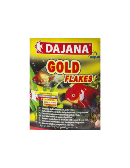 Comida para Peces Dorados DAJANA Gold Escamas Sobre 13gr