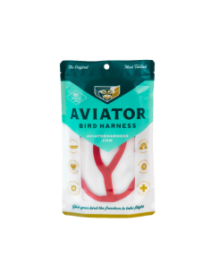 Arnés Aviator Small Rojo - Seguridad y Comodidad para Loros Pequeños