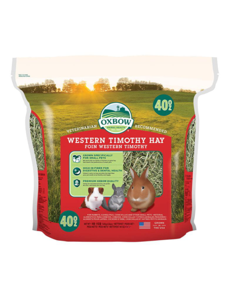 Oxbow Heno Western Timothy - Alimentación Natural para Roedores