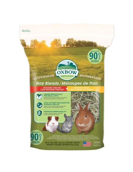 Heno Blend para Roedores OXBOW Timothy + Huerto 2,55kg