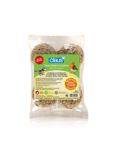 Bolas de Grasa con Insectos CLAUS Powe knodel 4 ud x 112.5gr