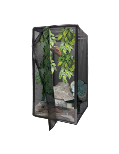 Terrario de Malla Repti-Selva 42x42x76 cm - Ideal para Reptiles Arbóreos